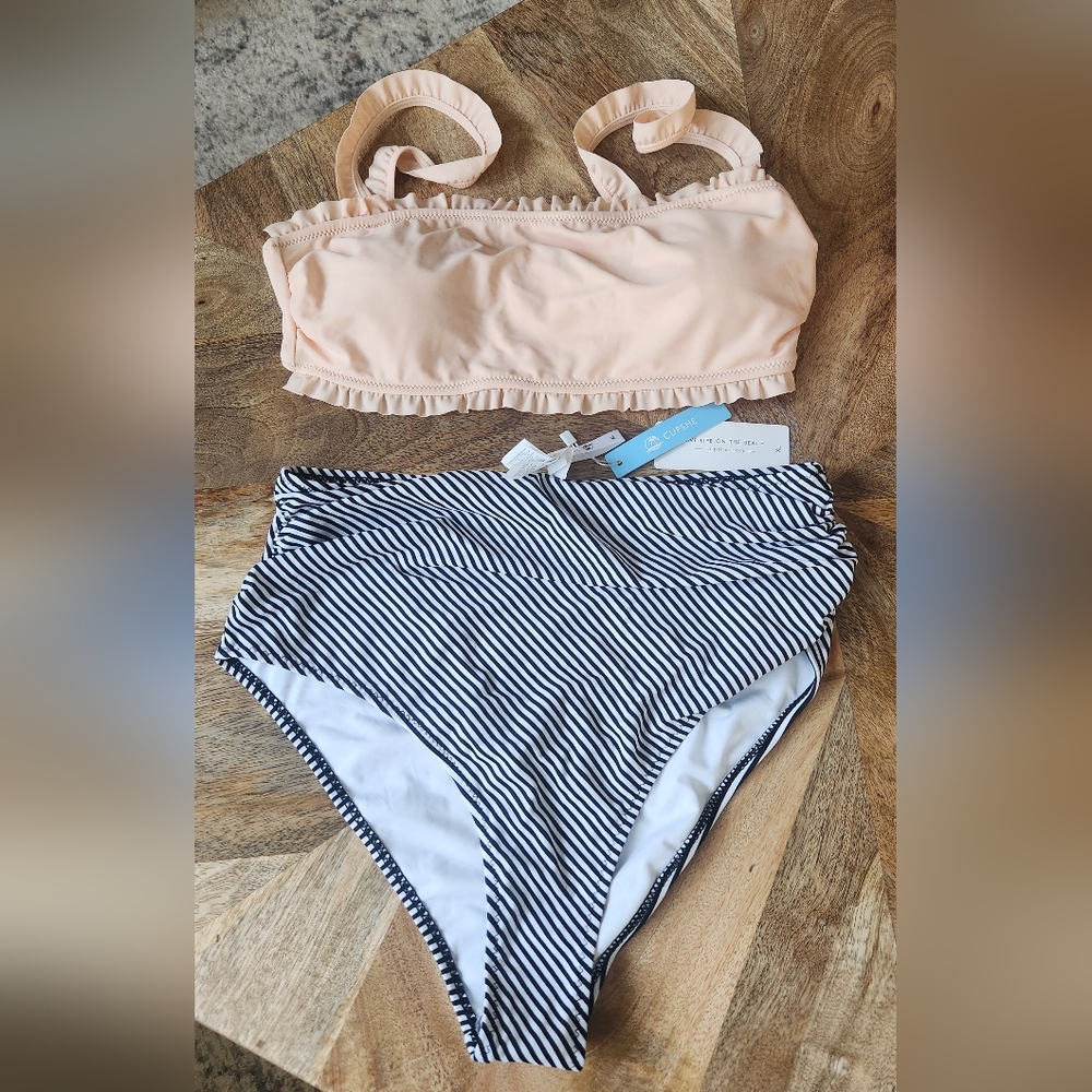 CupShe 2 piece High waist Bikini